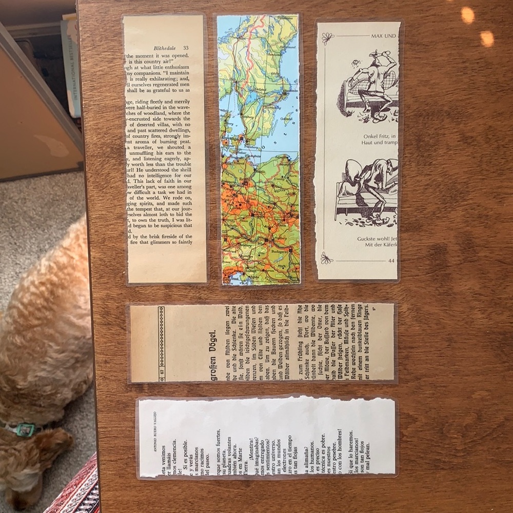 5 Upcycled Antique Books Bookmarks